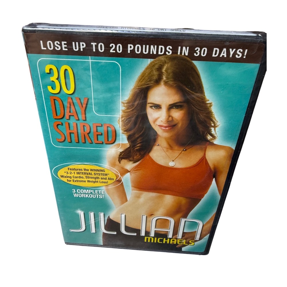 Jillian Michaels 30 Day‎ Shred Fitness DVD Workout Lose Weight Cardio Strength